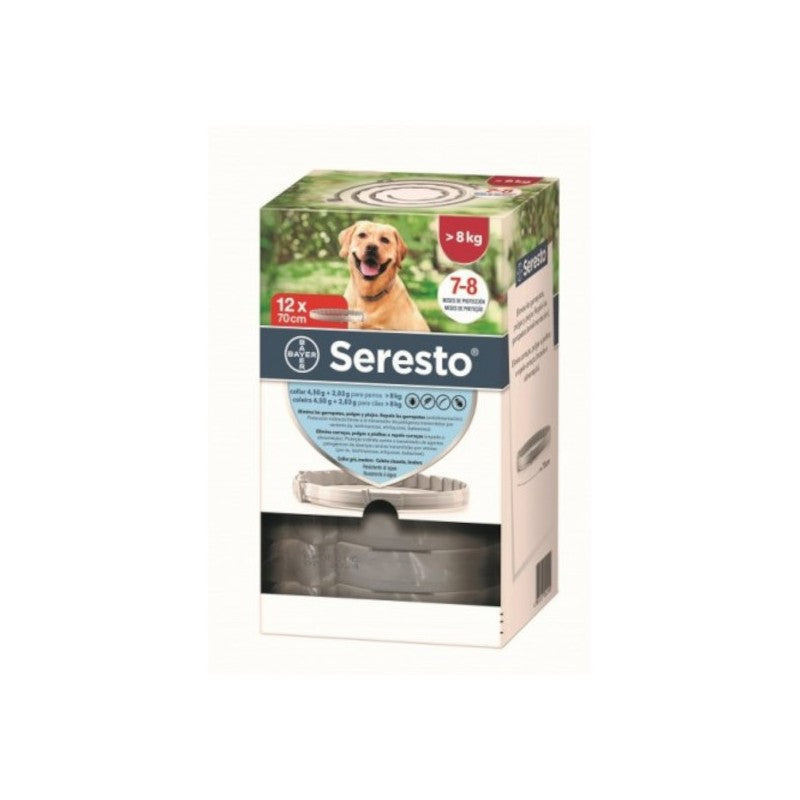 Collar Antiparasitario Seresto +8kg - Pack de 12 unidades